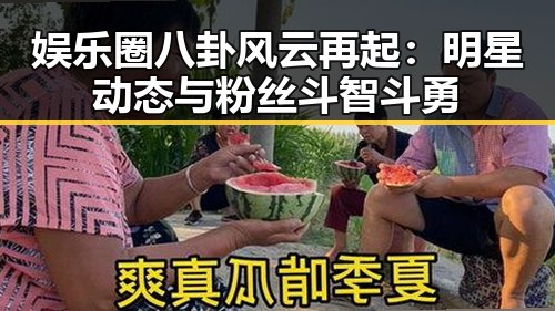 娱乐圈八卦风云再起：明星动态与粉丝斗智斗勇